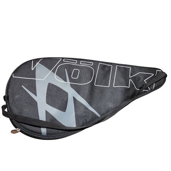Volkl Tennis Racquet Cover With Shoulder Strap Black Gray Bag 28" - Picture 2 of 5